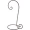 Bard's Black Wrought Iron Ornament Stand, 16" H x 7.5" W x 10" D